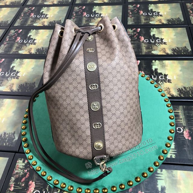 Gucci包 古馳雙肩包 574775啡膠小G Gucci新款後背包  gudj1268